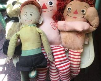 Vintage Stuffed Dolls 