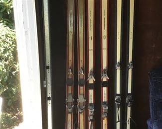 Vintage Downhill Skis (Fischer President Steel, KNEISSL, K2 ELITE)