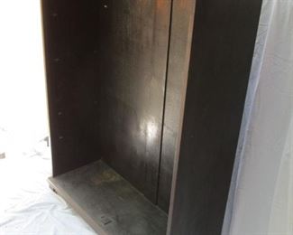 Bookcase originally had doors and was mounted on secretary.