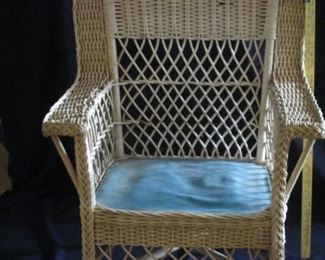 Wicker chair mid 50s