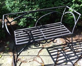 Wrought Iron Bench