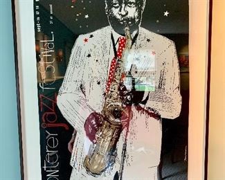 Earl Newman "Monterey Jazz Festival" signed poster