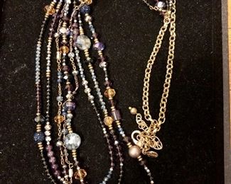 Multi strand long necklace Chico's