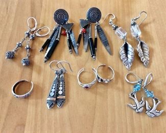 Earrings and rings - NEWLY ADDED