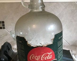 Vintage Coca Cola gallon jug with twist off top.  $25