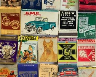 Matchbooks, many local Traverse City and Northern Michigan