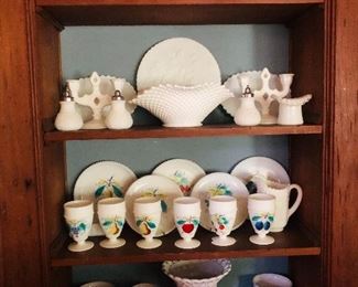 milk glass collection