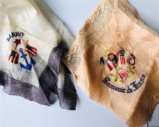 1918 handkerchief and U S Navy handkerchief 