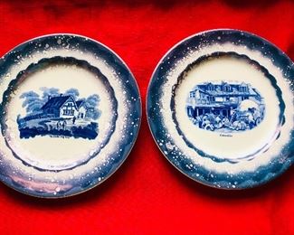 2 Old Castle plates/made in England