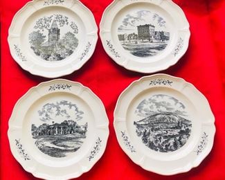 Vintage 1967 Rich's Department Store 100th Anniversary Wedgwood Plates. Tara, Stone Mt., The Tech Tower, Peachtree & 5 Pts.