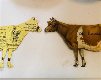 De Laval tin advertising cows