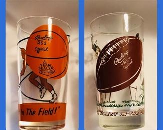 vintage glasses   7 basketball and 8 football
