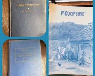 Lots of wonderful books including the history of Bleckly co and the history of Pulaski co.  Fox Fire books and mags