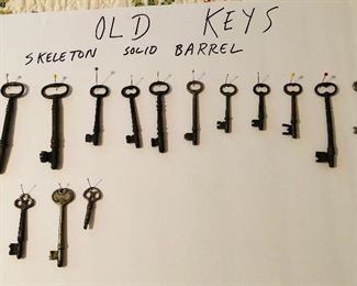 solid barrel skeleton keys
