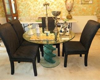 Modern Glass Table/Chairs