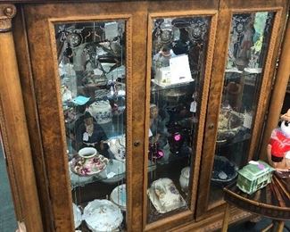 Antique mid century display case