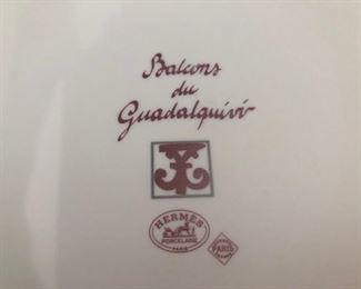 Here is the marking for the Hermes China Set.