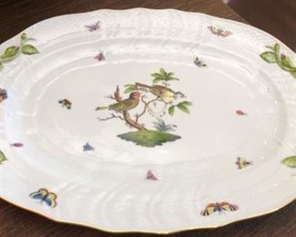 I love this adorable bird pattern, with darling handles, birds in the center, and cute little insects painted on both the front and back. Beautiful Herend quality and style - a rare combination of form & function.