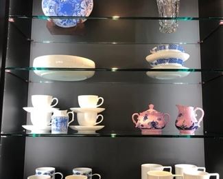 The pink creamer and sugar are very rare, as very few were made.