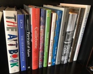 Books - and there are hundreds and hundreds of them, mostly hardcover, all mint condition, and many first editions, nearly all with their dust jackets, and while I've read a number of these books, I want to read the rest of them because the titles are so fab.