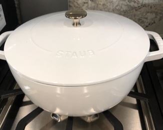 A beautiful cast iron dutch oven by Staub.