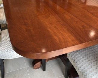 I will update information about the table - but as you can see, it's made of one piece of wood and absolutely sensational.