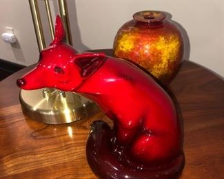 Look at the art glass fox by Royal Doulton! Perfect for a home on the Fox, no?