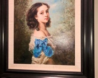 A beautiful painting - no two ways about it. I want to know what this young lady was thinking....