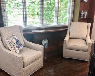 These are some sleek chairs - just perfect placed in front of a window like this for reading.