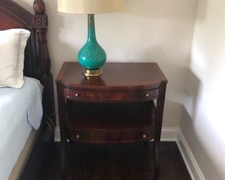 Henkel Harris night tables with two pull out drawers and room for your radio or books.