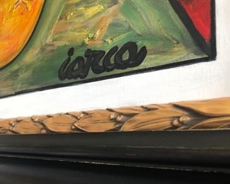 IARCA? Iorca? IARCA? Sure is a neat original painting!