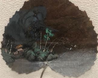 Look how cool this is - it’s a mini painting in the leaf!