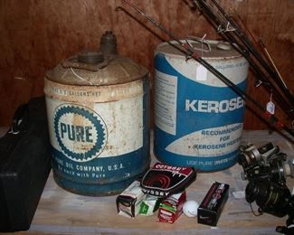 Pure Oil 5-gallon can, vintage kerosene can