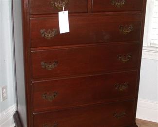 mahogany chest of drawers - also available pair of twin mahogany beds 