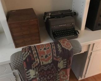 Several vintage typewriters