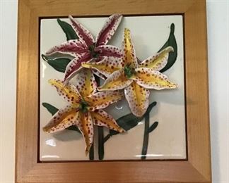 3D porcelain Flower Tile