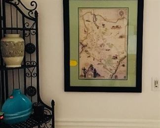 Framed Map Art