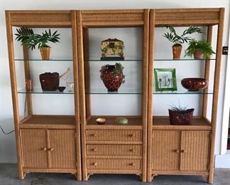 Vintage Henry Link Wicker 3 pcs 