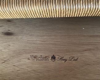 Inside vintage Henry Link Wicker Set