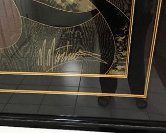 Signature of artist Martiros Manoukian ~Martiros  An Armenian artist now living in the United States, is one of an elite group of renowned artists who has had thousands of original works collected worldwide. He is one of the most successful artists in The Far East, United States and Europe. He has participated in numerous international exhibitions and received many honours and awards. "Beauty will not save the world, but the world should save Beauty". This is the thought that motivates one of the most famous modern artists of our time.


