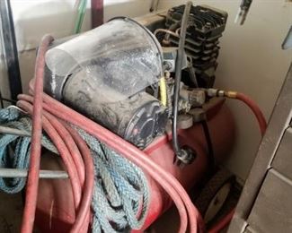 A 220 connection air compressor
