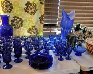 Blue Glass & Decor