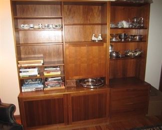 TEAK CABINET WITH BAR FOLD OUT