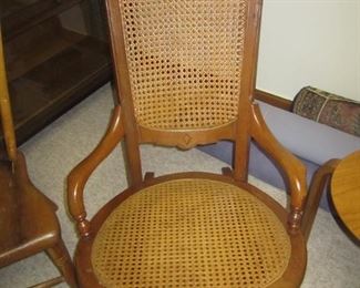 4 CANED CHAIRS