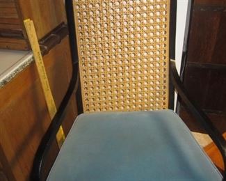 4 CANED BACK CHAIRS