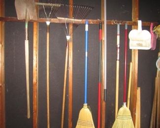 GARDENING TOOLS AND BROOMS