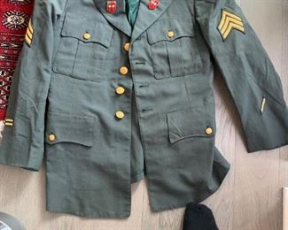 Vietnam Era Military Jacket with Badges
