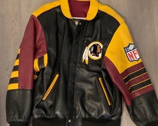 Mint Condition Vintage Jeff Hamilton Redskins Leather Jacket