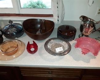 Vintage Glassware, Silverplate
