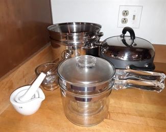 Glass Pyrex Coffee Pot and other Cookware